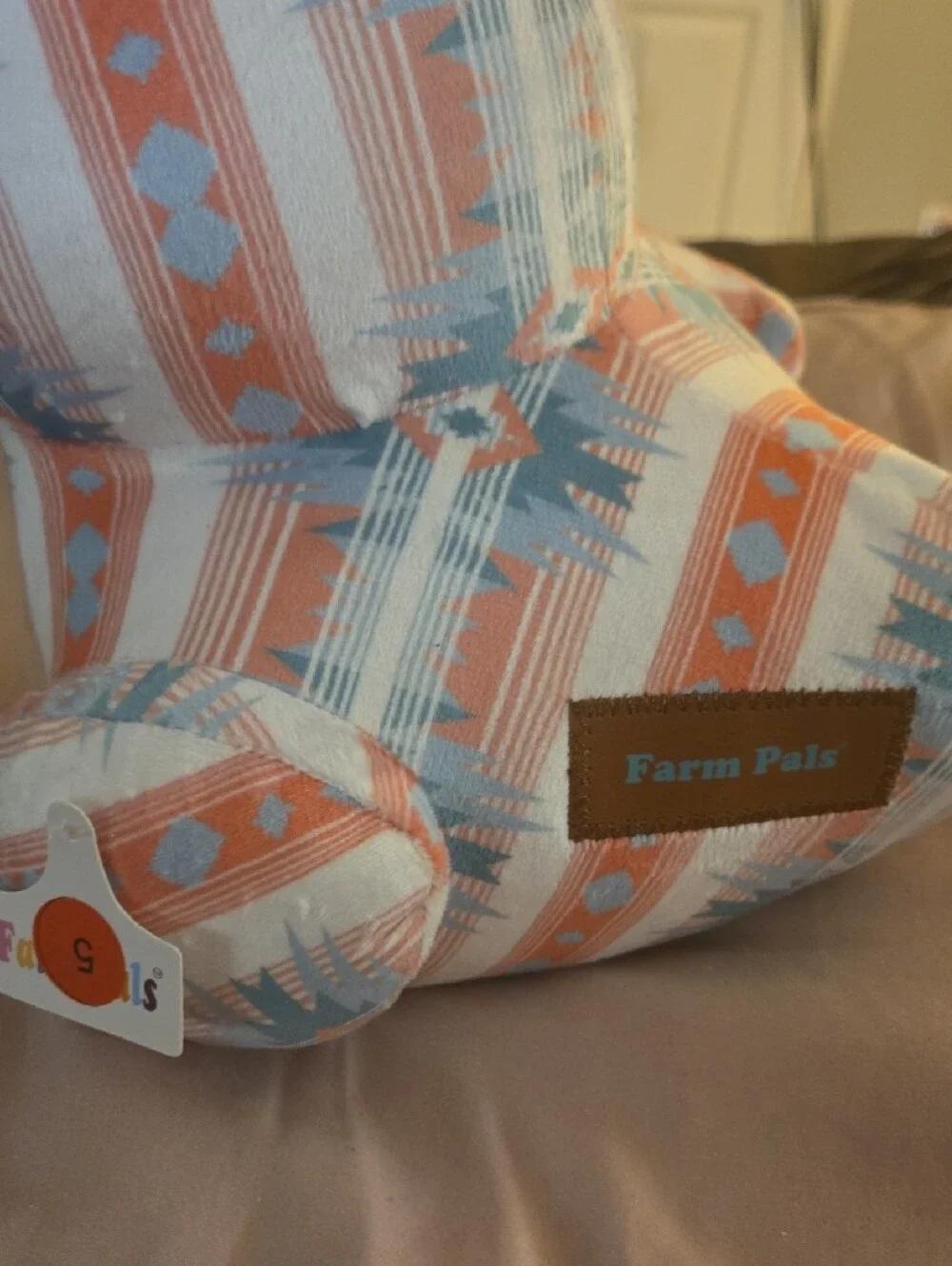 Western Patterned Plush Duck Medium Farm Pals. NWT.